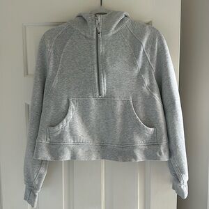 Lululemon Scuba Oversized Half-Zip Hoodie- Grey- Size M/L- like new